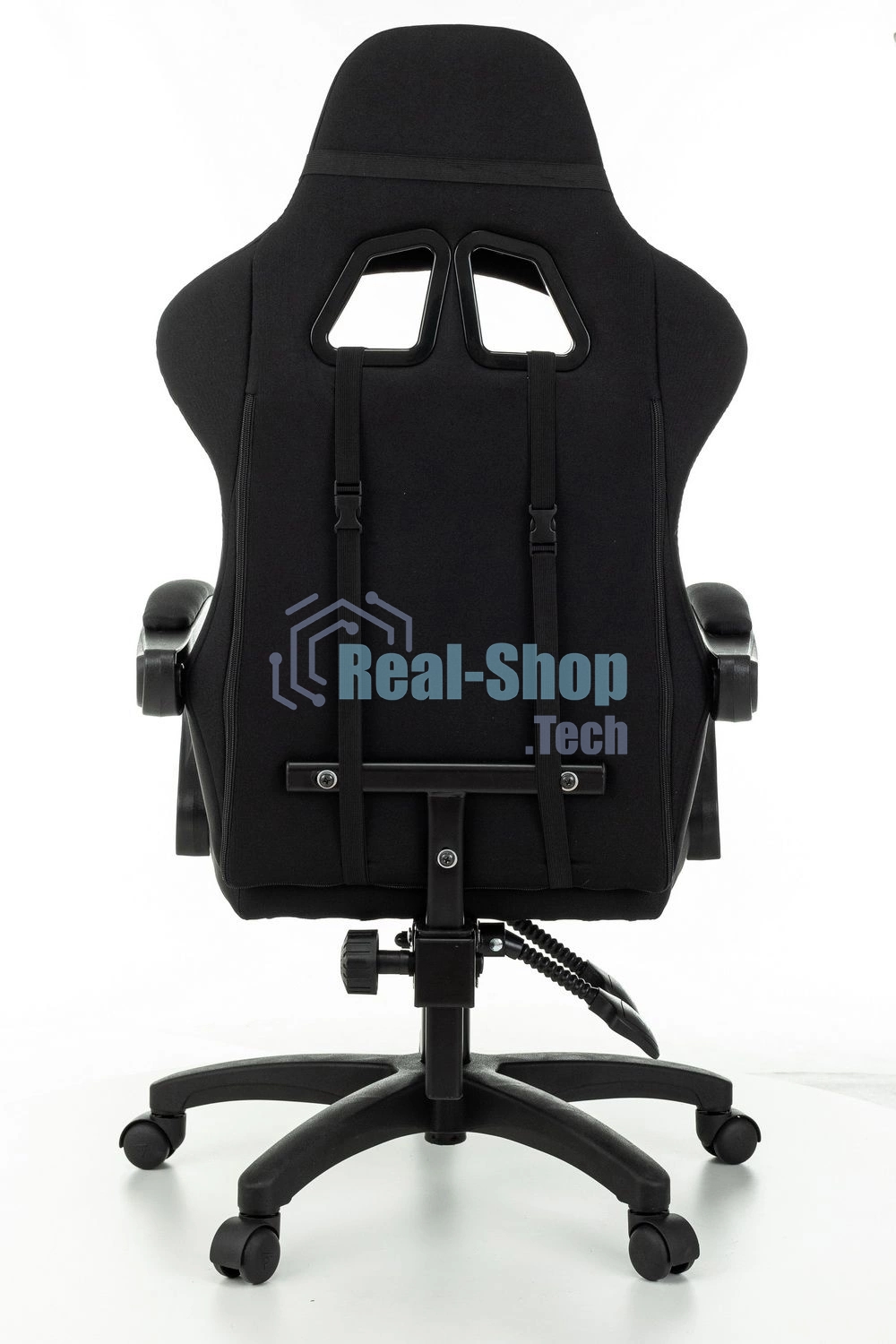 Кресло игровое Zombie Rudger черный с подголов. крестов. пластик