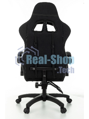 Кресло Zombie Rudger черный, экокожа, 120 кг, механизм качания