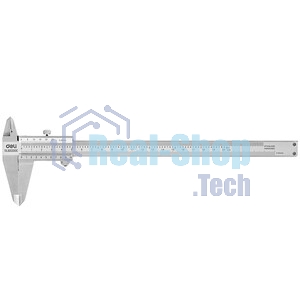 Штангенциркуль Deli DL92200C 200мм, нержавеющая сталь, метрическая/дюймовая шкала, кейс