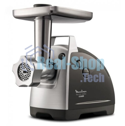 Мясорубка электрическая Moulinex ME688832 черный, 2200 Вт, 4.5 кг/мин, реверс, насадки - 6