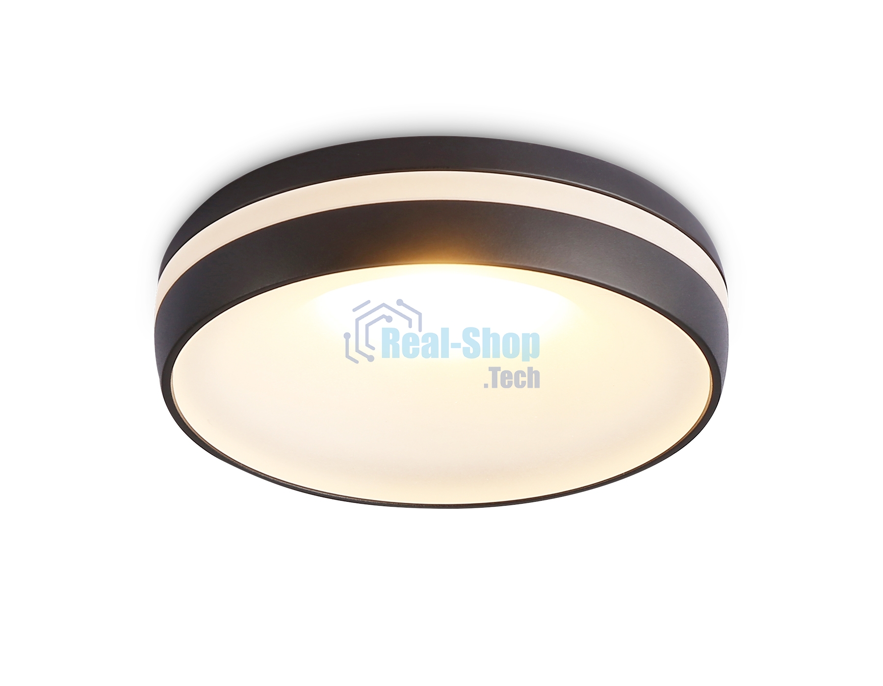 Светильник Ambrella light TN3322 SBK/FR черный песок/белый матовый GU5.3 D95*40