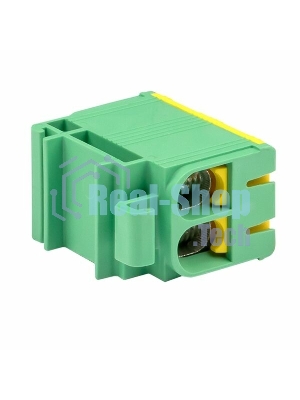 Клемма силовая вводная двойная КСВ 16-50 желто-зеленая EKF PROxima plc-kvs2-16-50-y-green EKF