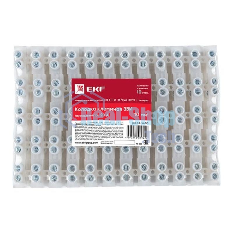 Колодка клеммная 16мм 30А EKF plc-KK-16-30