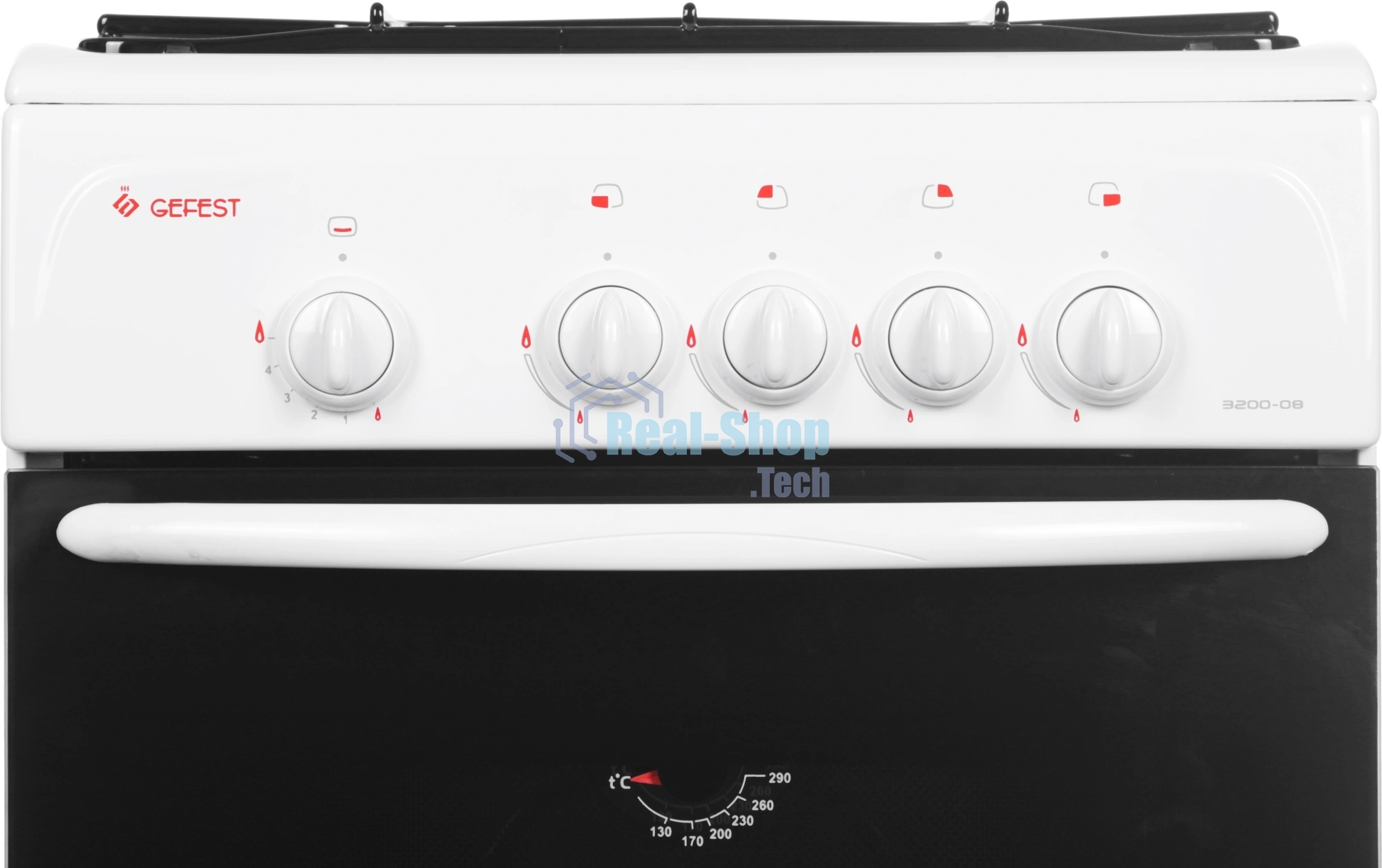 Плита газовая Gefest ПГ 3200-08 К35 белый, конфорок 4 шт, духовка 42 л, 50 см x 85 см x 53 см