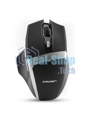 Мышь беспроводная Crown Gaming CMXG-801 черный, 1600 dpi, радиоканал, USB, кнопки - 7