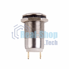 Кнопка антивандальная Rexant Ø12 Фикс (2с) ON-OFF выпуклая