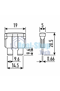 Предохранитель автомобильный Rexant 