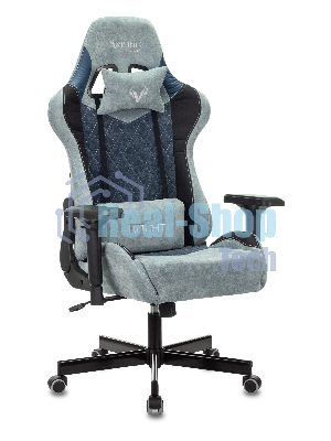 Кресло Бюрократ VIKING 7 KNIGHT BL FABRIC синий, ткань, 120 кг, механизм качания