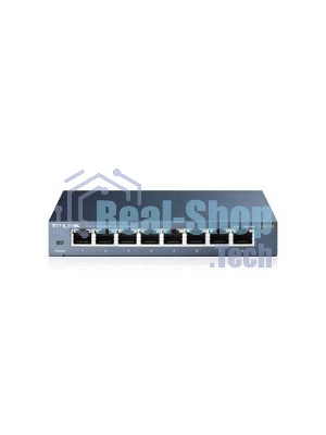 Коммутатор TP-Link SMB TL-SG108 8-port Desktop Gigabit Switch, 8 10/100/1000M RJ45 ports,metal case