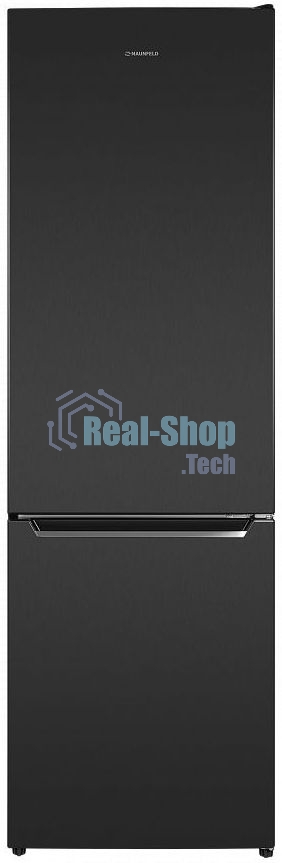 Холодильник Maunfeld MFF176SFSB черный двухкамерный 188/75л морозилка снизу, ручная разморозка