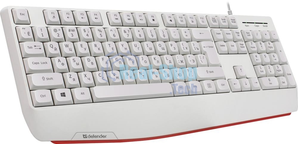Клавиатура проводная Defender Atom HB-546, USB, белый
