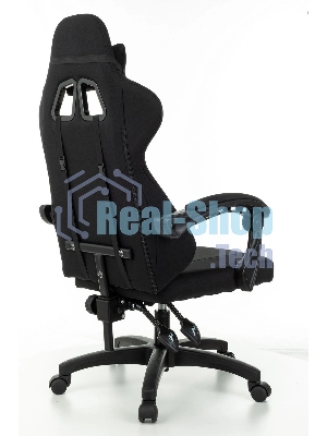 Кресло Zombie Rudger черный, экокожа, 120 кг, механизм качания