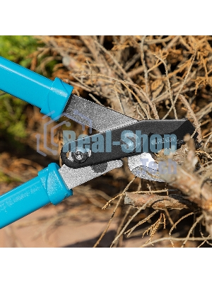 Сучкорез прямого реза, 610 мм, двухрычажный механизм, двухкомпонентные рукоятки, LUXE Palisad