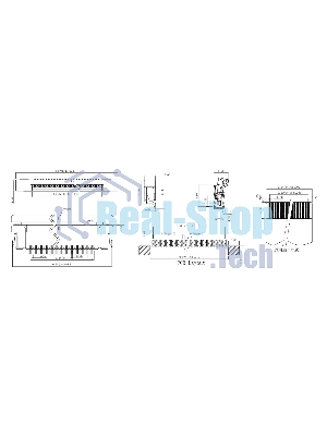 Разъем FPC Half Coverage Top Contact 1.0K-BS-6PWB 6 pin высота 2мм шаг 1мм