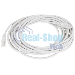Патч-корд Buro UTP cat.5e 20м серый RJ-45 (m)-RJ-45 (m)