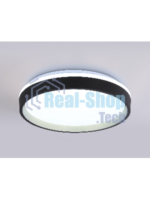 Светодиодный светильник RGB Ambrella light FZ604 BK/GD черный/золото IP20 46W 3000K-6500K+RGB D390*80 (ПДУ ИК)