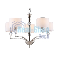 Люстра Ambrella light LH71121/5 SN/WH никель/белый E14/5 max 40W D660*880