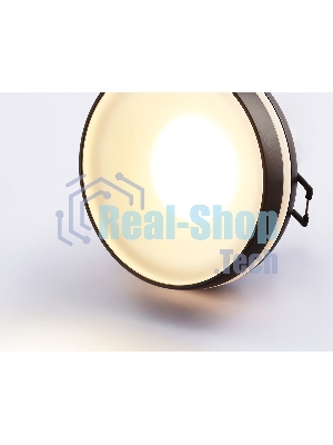 Светильник Ambrella light TN3322 SBK/FR черный песок/белый матовый GU5.3 D95*40