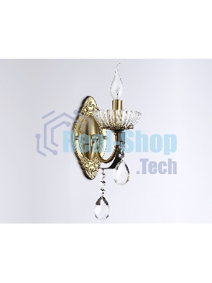 Светильник Ambrella light TR4954 BK/GD/CL черный/золото/прозрачный E14 max 40W 410*120*210