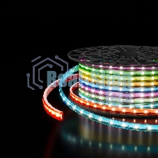 Лента светодиодная LS002 220V RGB/ 220V 11W 60Led 5050 IP65 мульти, 50 м