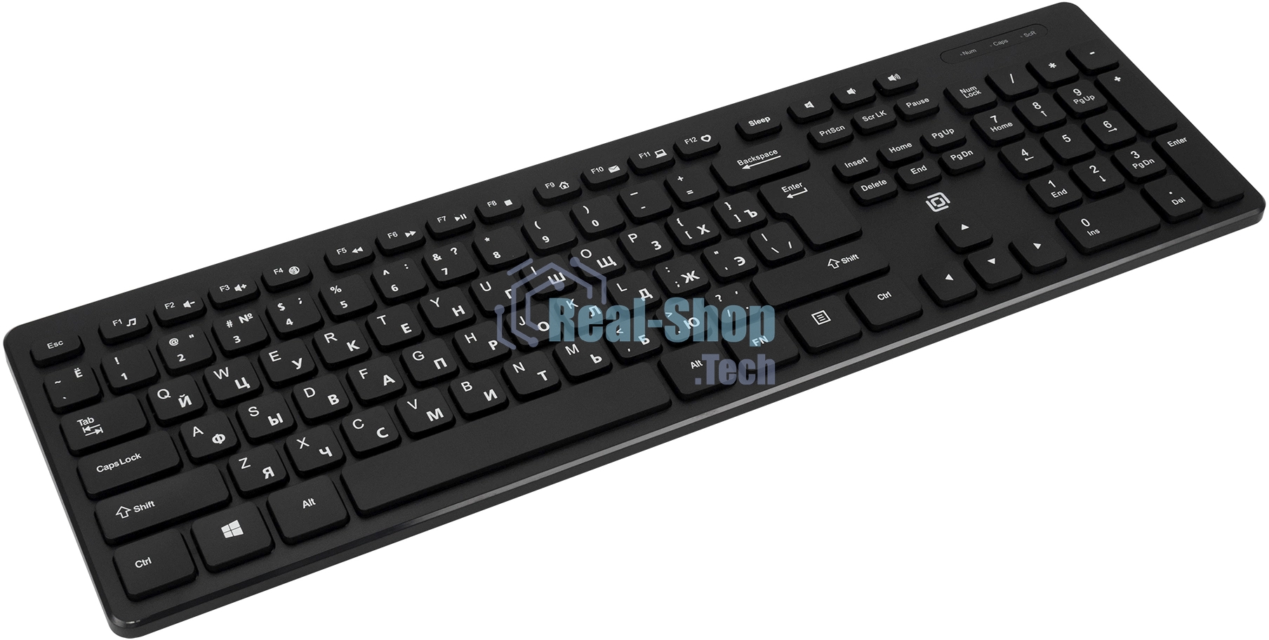 Клавиатура проводная Oklick K733, USB, черный