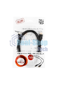 Кабель Cablexpert HDMI-mini HDMI CC-HDMI4C-6, 19M/19M, v2.0, медь, позол.разъемы, экран, 1.8м, черный, пакет