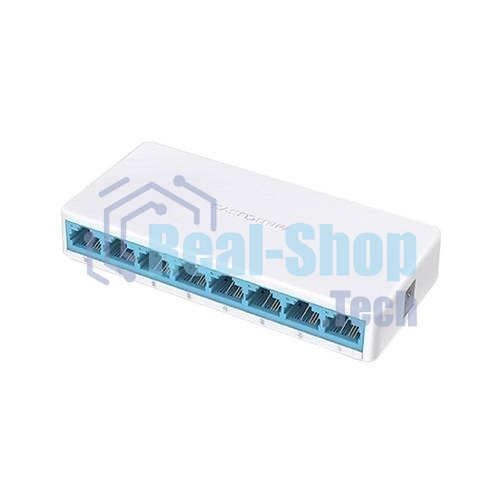 Коммутатор Mercusys MS108, 8 портов Ethernet 100 Мбит/с
