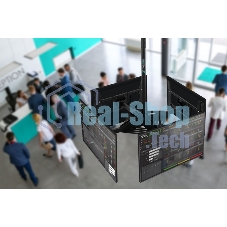 Потолочный кронштейн ONKRON CPRO2L-4 для 4 телевизоров 32”- 55