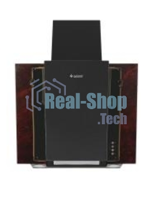 Вытяжка наклонная Gefest ВО 3603 К55 черный/красный мрамор, 60 см, 550 куб. м/ч, 76 дБ