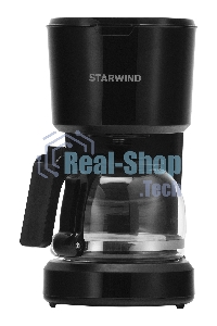 Кофеварка капельная Starwind STD0610 черный, исп. кофе - молотый, 0.6 л, 600 Вт.