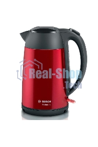 Чайник электрический Bosch TWK3P424 1.7л. 2400Вт красный (корпус: нержавеющая сталь)
