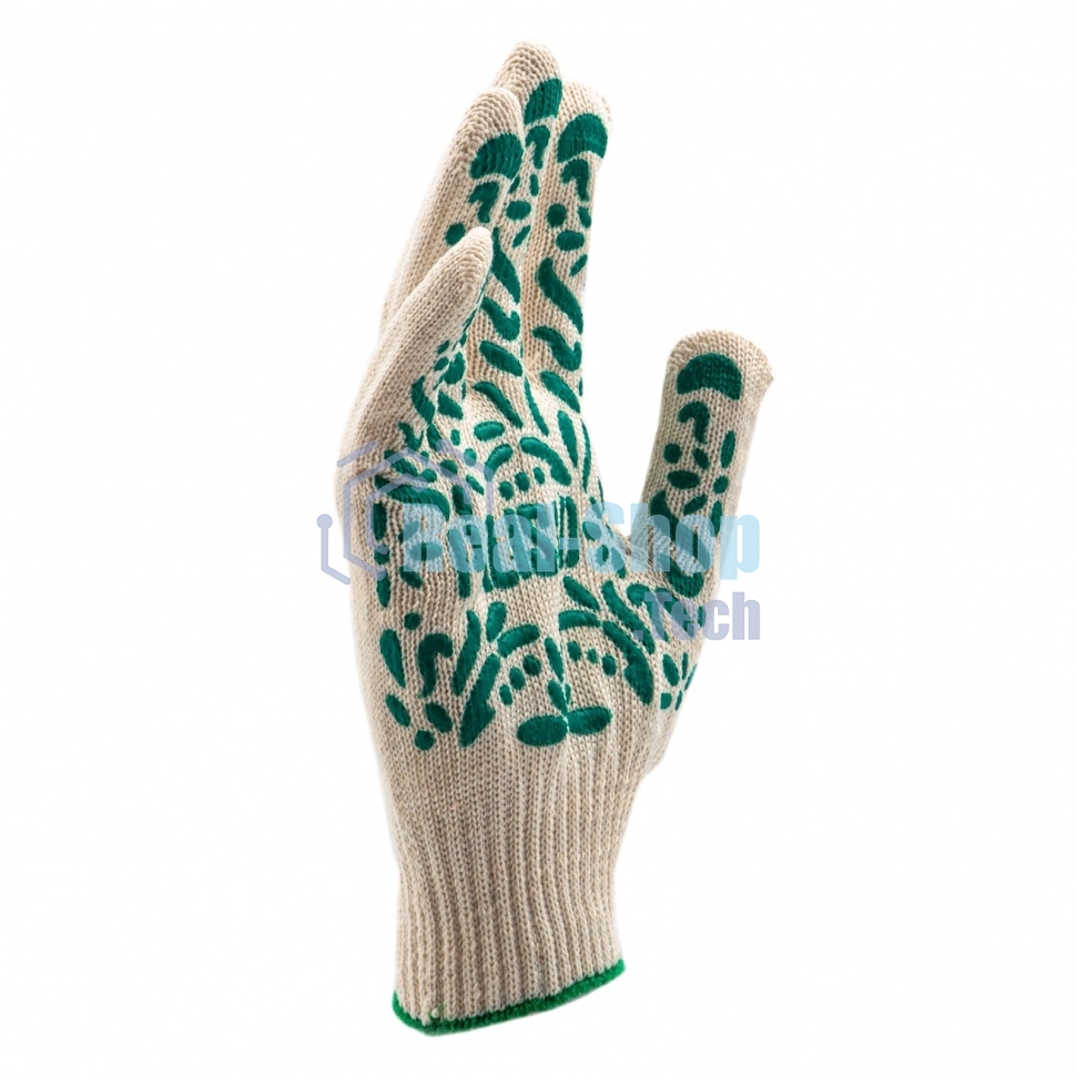 Перчатки трикотажные Palisad ПВХ-покрытие 