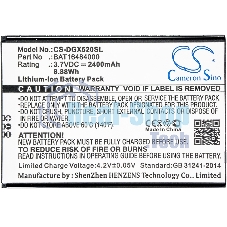 Аккумулятор CameronSino CS-DGX520SL BAT16484000 для DOOGEE X5 Max X5 MAX Pro 3.7V, 2400mAh, 8.88Wh