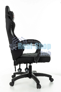 Кресло игровое Zombie Rudger черный с подголов. крестов. пластик