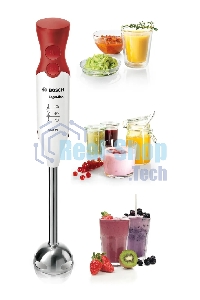 Блендер погружной Bosch MSM64110 450Вт белый/красный