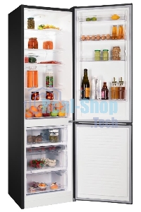 Холодильник Nordfrost NRB 154 B черный матовый двухкамерный 238/115 л морозилка снизу, капельная система