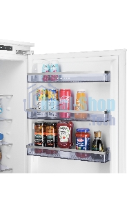 Встраиваемый холодильник Maunfeld MBF193SLFWGR Inverter белый двухкамерный 229/76 л морозилка снизу