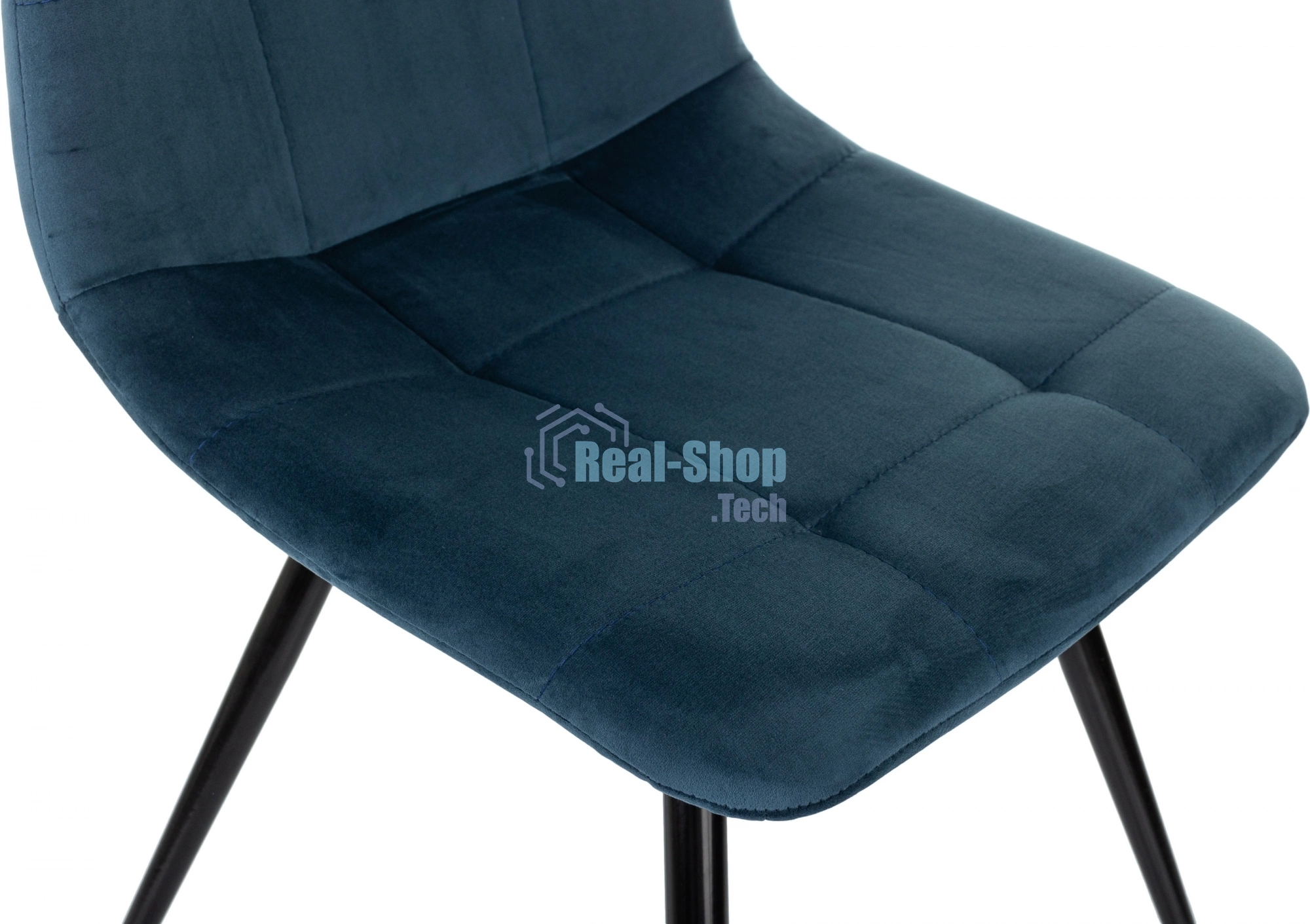 Стул для дома Бюрократ CH-K1_4 комплект 4 шт синий Holland 58 металл черный на ножках