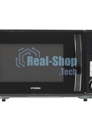Микроволновая печь Hyundai HYM-D3010 черный, 23 л, 800 Вт, переключатели - кнопки, поворотный механизм