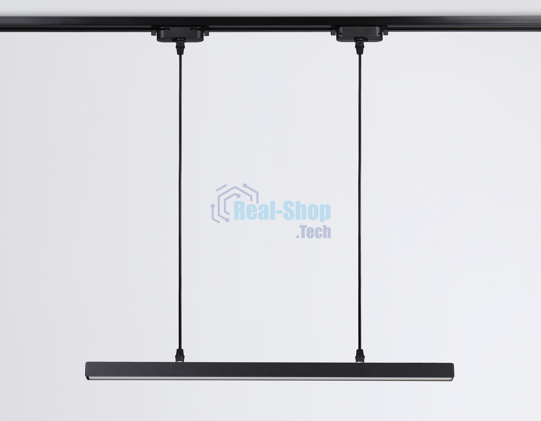 Трековый однофазный подвесной светодиодный светильник Ambrella light GL6785 BK черный LED 24W 3000K 600*22*1025