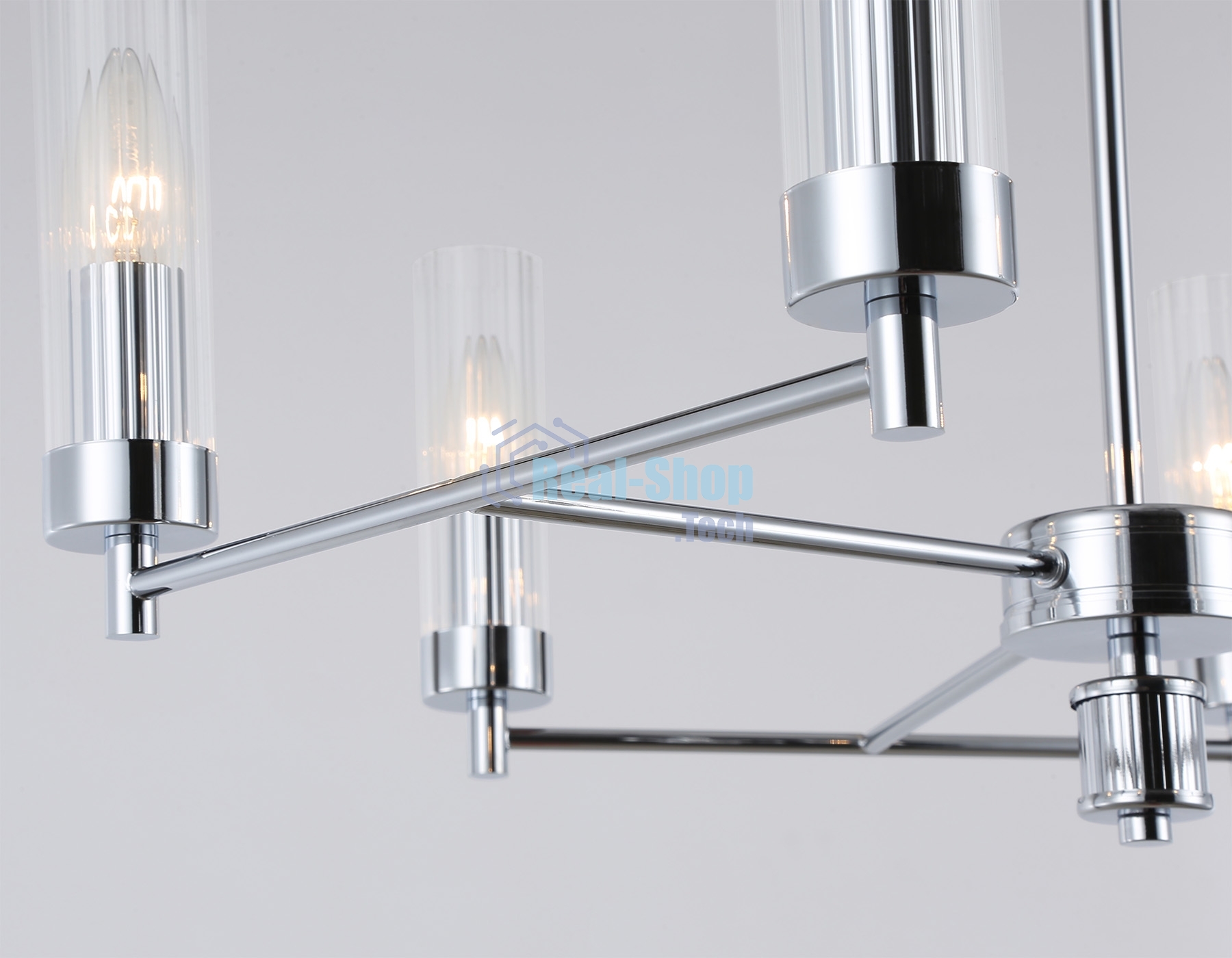 Люстра Ambrella light LH55151/6 CH/CL хром/прозрачный E14/6 max 40W D675*520