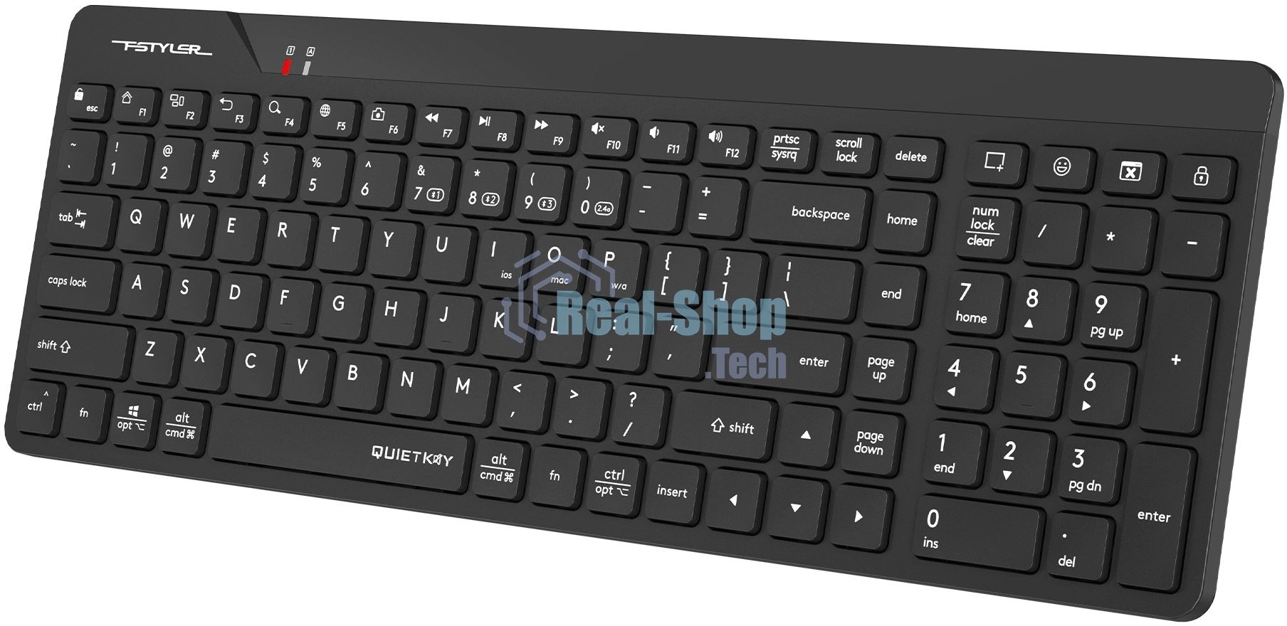 Клавиатура беспроводная A4Tech Fstyler FBK23 AS черный USB BT/Radio (FBK23 AS)