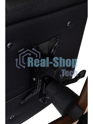 Кресло руководителя Бюрократ T-9932Walnut черный, кожа, крестов. металл/дерево