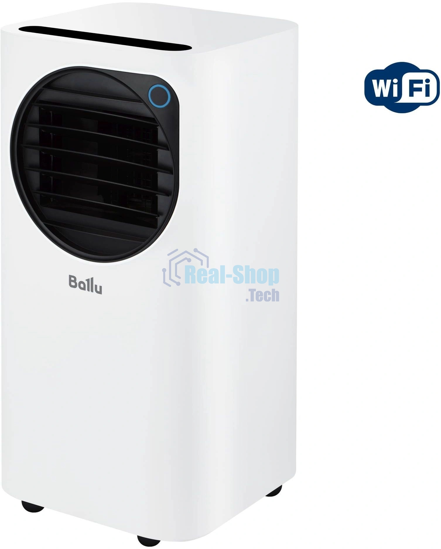 Кондиционер мобильный Ballu Eclipse BPAC-10 EPW/N6 10000 BTU, 24 м², 50 дБ, охлаждение, осушение, белый