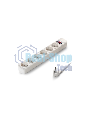 Сетевой фильтр ExeGate EX266866RUS SP-6-1.5W (6 розеток, 1.5 м, евровилка, белый)