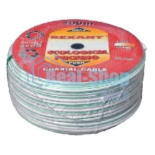 Кабель коаксиальный Rexant (01-2431) SAT 703B CU/CU 75 Ом, 100м, белый 75 Ом,оплетка CU медь, экран AL фольга, жила CU медь, бухта 100м, белый