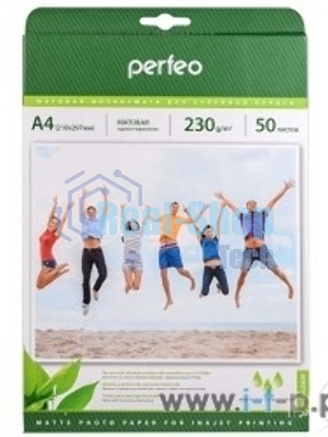 Бумага Perfeo PF-MTA4-230/50 Бумага Perfeo матовая, А4 230 г/м2, 50л