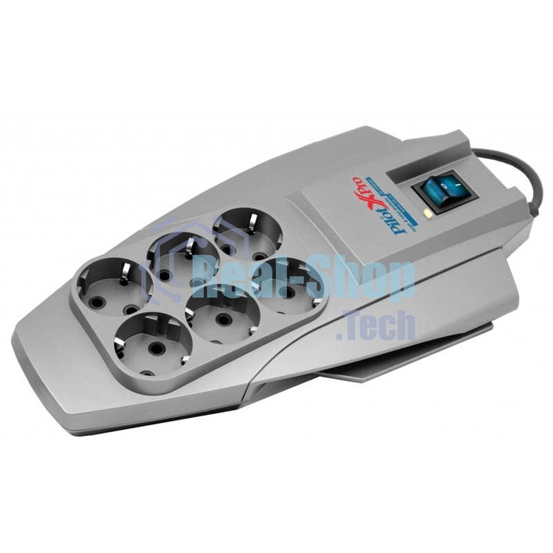 Сетевой фильтр Pilot X-Pro: 6 евророзеток Zero Start биметаллический предохранитель и микропроцессор 5 метров Pilot X-Pro 5M