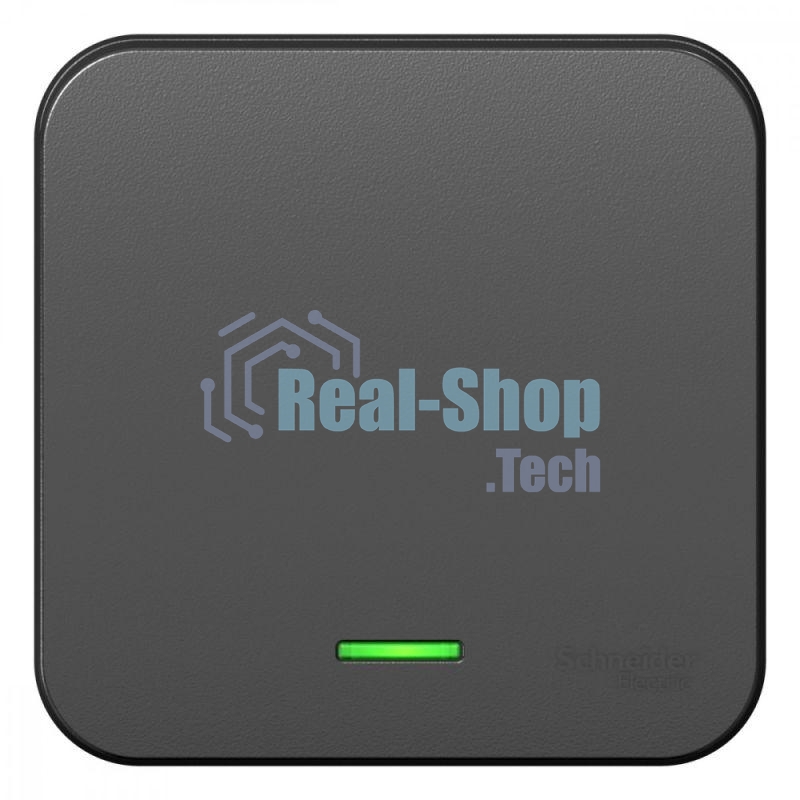 Выключатель 1-кл. ОП Blanca 10А IP20 (сх. 1) 250 В с подсветкой с изолир. пластиной антрацит SchE