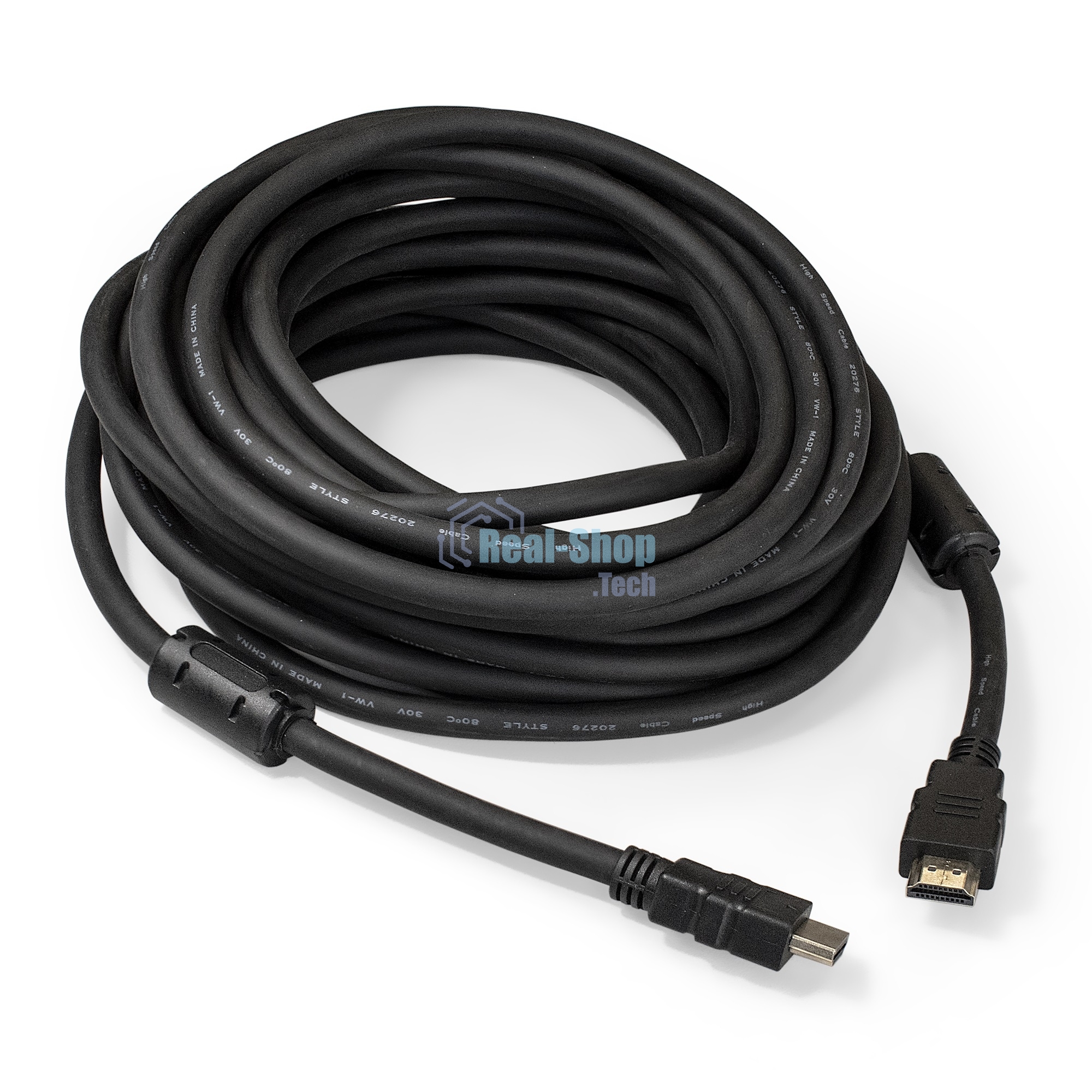 Кабель HDMI Exegate EX287726RUS EX-CC-HDMI2-10.0F (19M/19M, v2.0, 10м, 4K UHD, Ethernet, ферритовые кольца, позолоченные контакты)